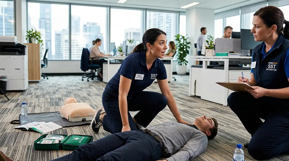 Simulation de prise en charge d'un malaise en entreprise à Eaubonne Simulation de prise en charge d'un malaise en entreprise à Eaubonne