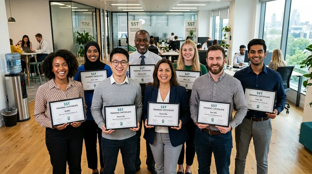 Remise des cartes de Sauveteur Secouriste du Travail validées à Laloubère Remise des cartes de Sauveteur Secouriste du Travail validées à Laloubère